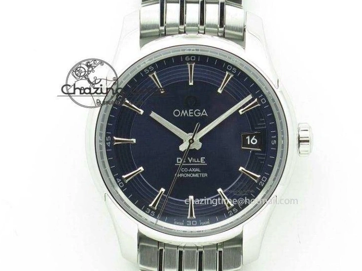 0202 De Ville Date YG MKF 1:1 Best Edition White Textured Dial Roman Marker on Brown Leather Strap A Refined 7756